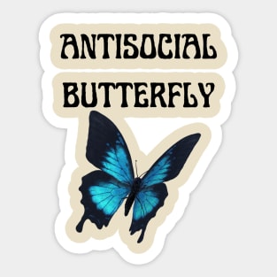 Antisocial Butterfly Sticker